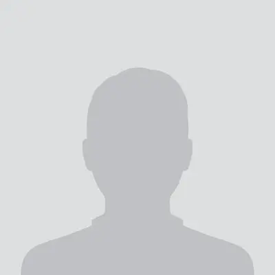 Silhouette of a person on gray background.